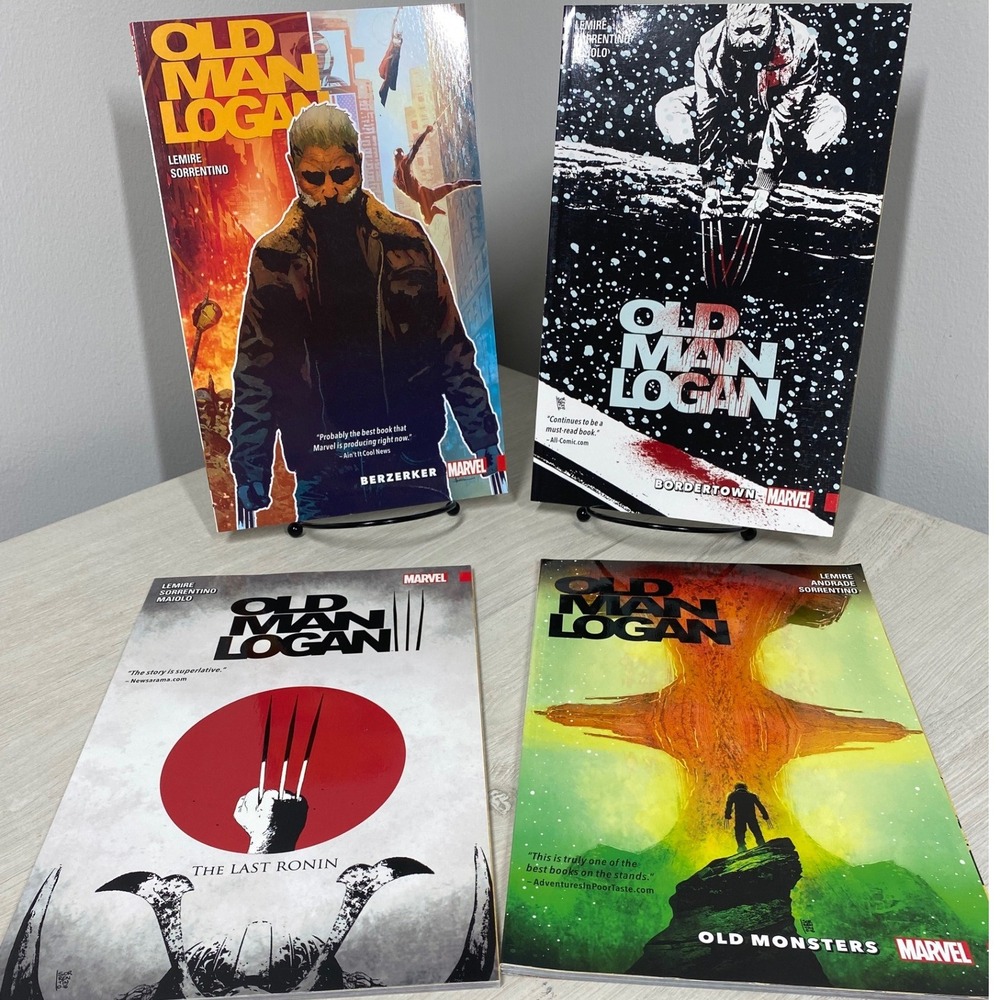 Marvel Old Man Logan Vol 1-4 Graphic Novel Set Lemire Sorrentino Wolverine TPB